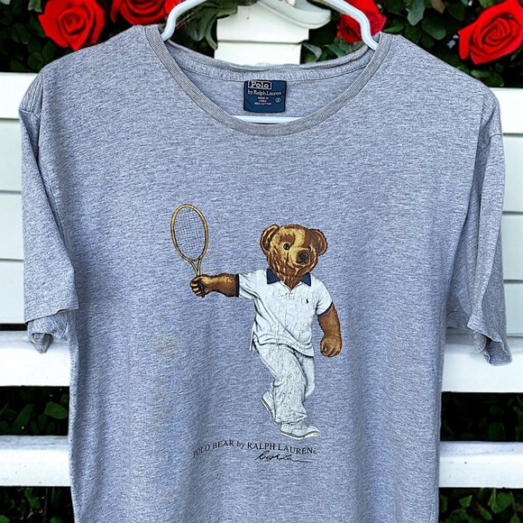 Polo Ralph Lauren Other - Polo Bear by Ralph Lauren Vintage Tennis 90s Graphic Tee Shirt‎ Men’s S Designer